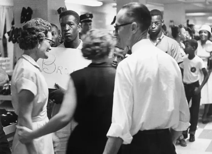 Framed Print : Staged Sit-Ins to End Segregation