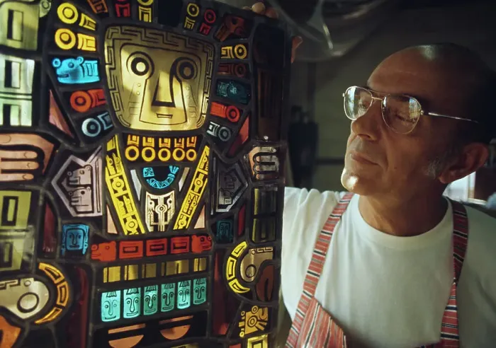 Framed Print : Stained Glass Window Maker