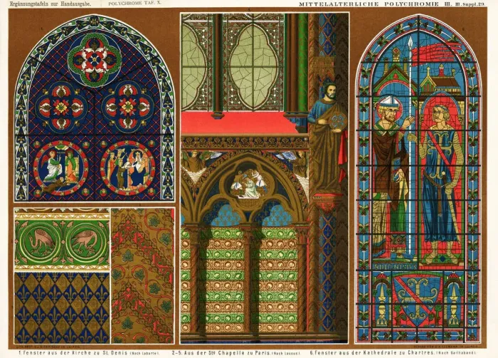 Framed Print : stained glass windows in Basilica of St. Denis, Sainte-Chapelle and Cathedral of Chartres Framed Print : stained glass windows in Basilica of St. Denis, Sainte-Chapelle and Cathedral of Chartres