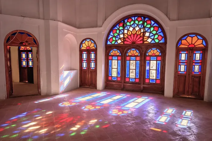 Framed Print : Stained glass windows, Tabatabaei House, Kashan, Isfahan Province, Iran Framed Print : Stained glass windows, Tabatabaei House, Kashan, Isfahan Province, Iran