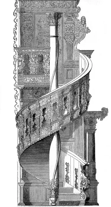Framed Print : Staircase of the Gueldenkammer in the Bremen Town Hall, digitally restored reproduction of a 19th century original, exact original date unknown, made 1606, Germany Framed Print : Staircase of the Gueldenkammer in the Bremen Town Hall, digitally restored reproduction of a 19th century original, exact original date unknown, made 1606, Germany