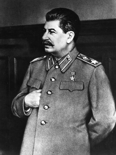Stalin. circa 1930: Soviet statesman and Premier Joseph Stalin (1879 - 1953)