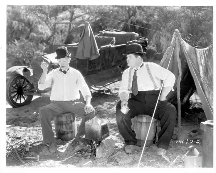 Framed Print : Stan Laurel And Oliver Hardy In One Good Turn