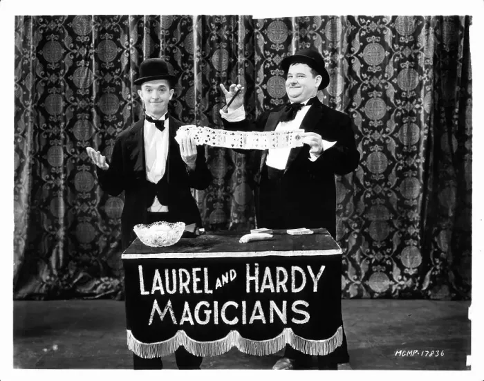 Framed Print : Stan Laurel And Oliver Hardy In Hollywood Revue Of 1929 Framed Print : Stan Laurel And Oliver Hardy In Hollywood Revue Of 1929