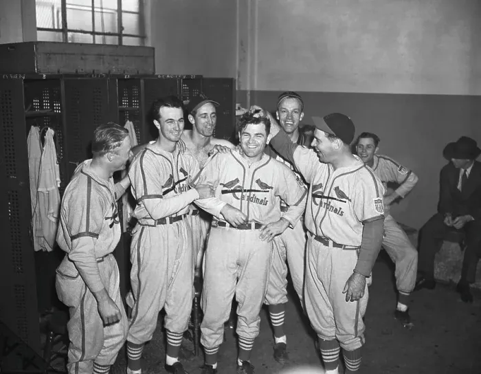 Framed Print : Stan Musial, Etc In Locker Room;Hair Pull Framed Print : Stan Musial, Etc In Locker Room;Hair Pull