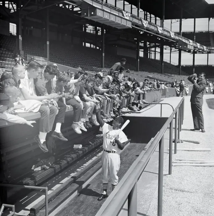 Framed Print : Stan Musial Signs Autographs;Kids On Dug Framed Print : Stan Musial Signs Autographs;Kids On Dug