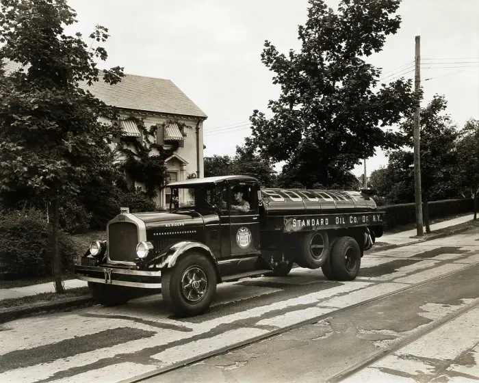 Framed Print : Standard Oil Delivery Truck, 1922 Framed Print : Standard Oil Delivery Truck, 1922