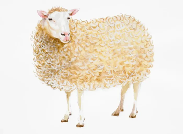 Framed Print : Standing Domestic Sheep (Ovis aries) Framed Print : Standing Domestic Sheep (Ovis aries)