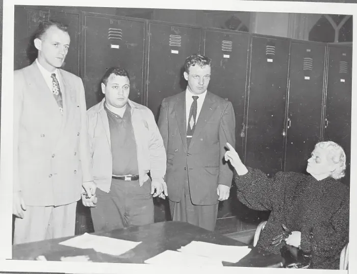 Framed Print : Stanley Friedman with Detectives Framed Print : Stanley Friedman with Detectives