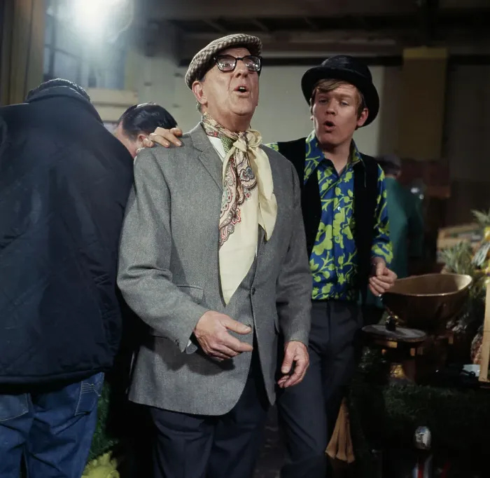 Framed Print : Stanley Holloway And Peter Noone Framed Print : Stanley Holloway And Peter Noone