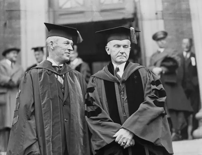 Framed Print : Stanley King and Calvin Coolidge Framed Print : Stanley King and Calvin Coolidge