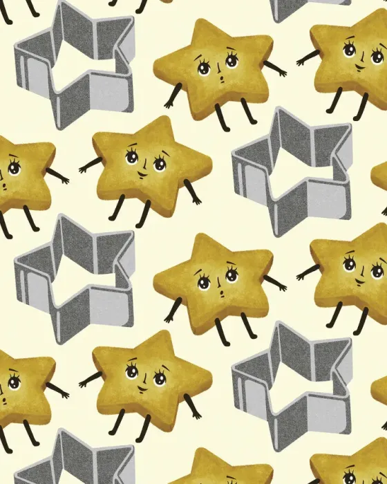 Framed Print : Star Cutout Cookies Framed Print : Star Cutout Cookies