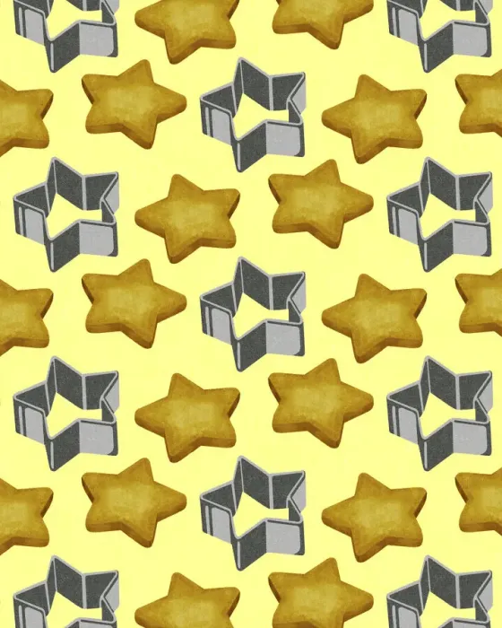 Framed Print : Star Cutout Cookies Framed Print : Star Cutout Cookies