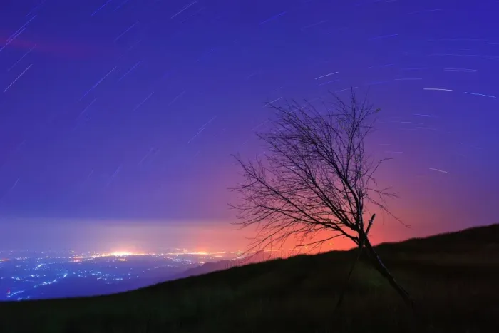 Framed Print : Star trails at Phu Tub Bek, Phetchabun Thailand Framed Print : Star trails at Phu Tub Bek, Phetchabun Thailand