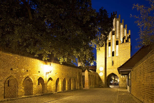 Stargarder Tor, inner gate, city gate of the medieval fortifications, Four Gates City, Neubrandenburg, Mecklenburg-Western Pomerania, Germany
