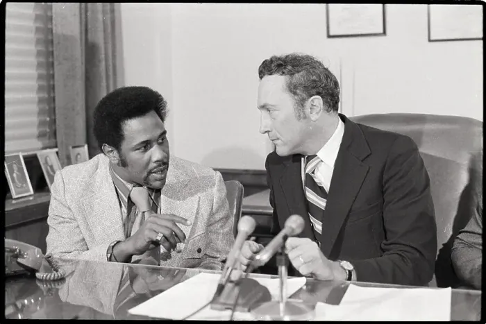 Framed Print : Stargell In Suit Speaks W / Sen Schreiker Framed Print : Stargell In Suit Speaks W / Sen Schreiker