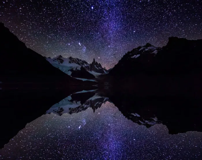 Framed Print : Starry night over Cerro Torre. Patagonia, Argentina