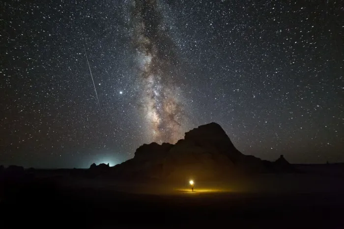 Framed Print : Starry sky in Gobi Framed Print : Starry sky in Gobi