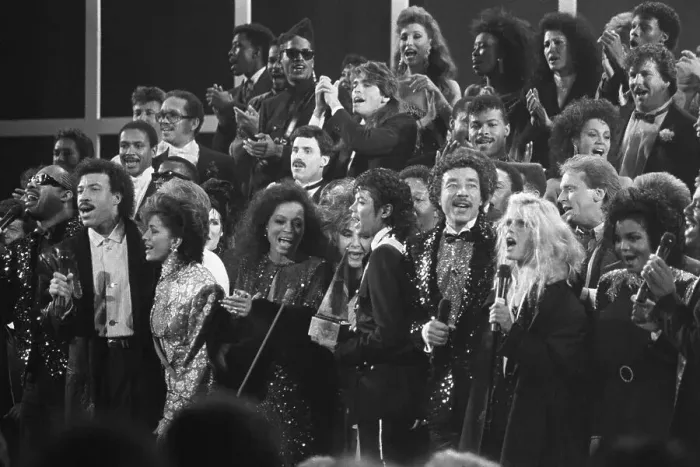 Framed Print : Stars Singing at Awards Show Framed Print : Stars Singing at Awards Show