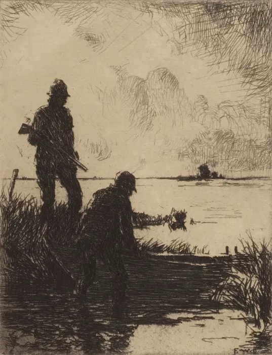 Framed Print : The Start, circa 1900-1951. Creator: Frank Weston Benson Framed Print : The Start, circa 1900-1951. Creator: Frank Weston Benson