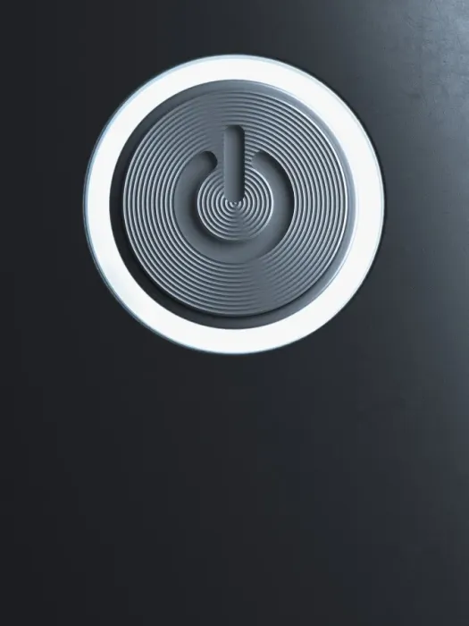 Framed Print : Start button Framed Print : Start button