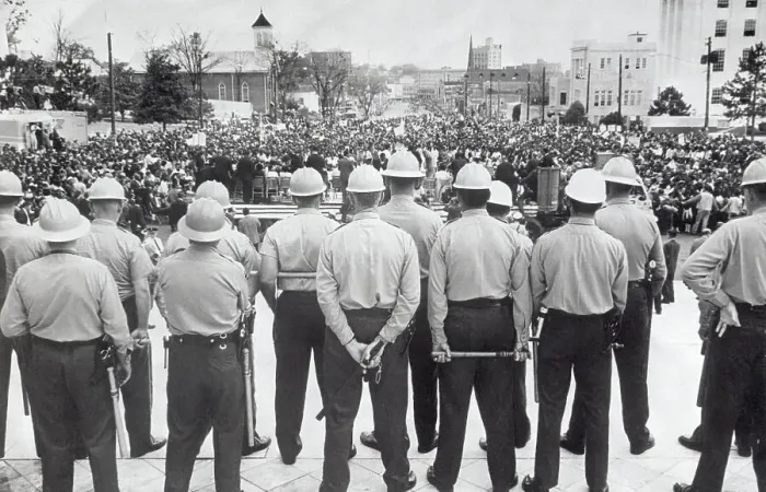 Framed Print : State Agents Watch Civil Rights Marchers Framed Print : State Agents Watch Civil Rights Marchers