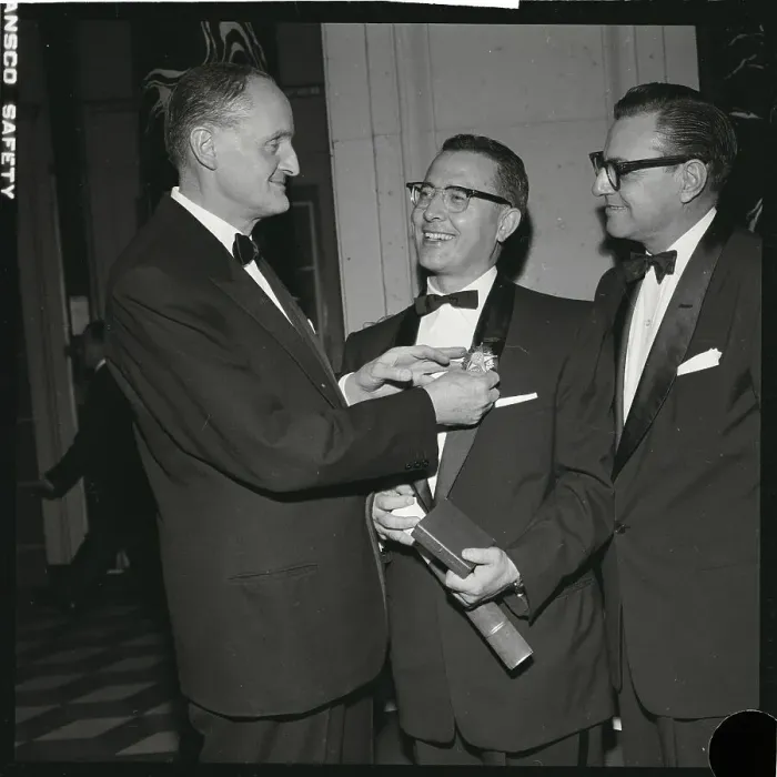 Framed Print : State Chairman Receives a Medal Framed Print : State Chairman Receives a Medal