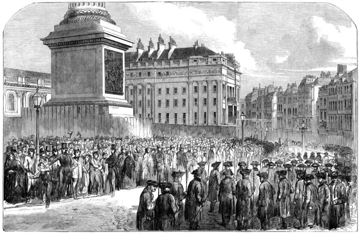 Framed Print : State funeral: the Duke of Wellington, London 1852 (engraved illustration) Framed Print : State funeral: the Duke of Wellington, London 1852 (engraved illustration)