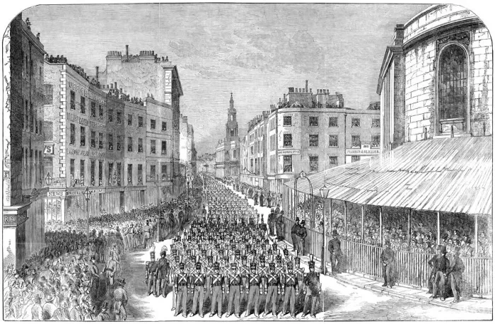 Framed Print : State funeral: the Duke of Wellington, London 1852 (engraved illustration) Framed Print : State funeral: the Duke of Wellington, London 1852 (engraved illustration)