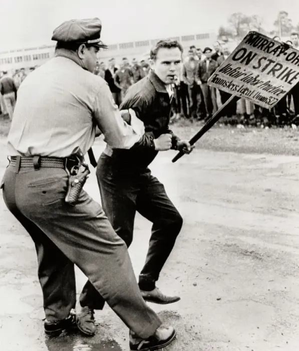 Framed Print : State Trooper Restraining Picket Framed Print : State Trooper Restraining Picket