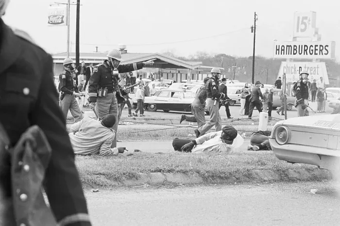 Framed Print : State Troopers Attacking Marchers Framed Print : State Troopers Attacking Marchers