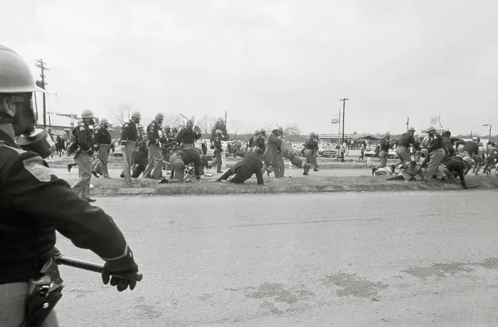 Framed Print : State Troopers Controlling Civil Rights Marchers Framed Print : State Troopers Controlling Civil Rights Marchers
