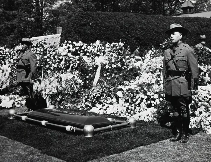 Framed Print : State Troopers Guard President's Grave Framed Print : State Troopers Guard President's Grave