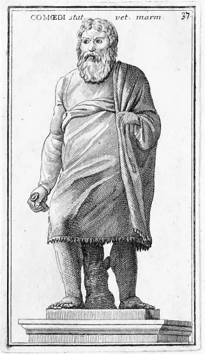 Framed Print : Statue of a coemidian, from the Villa Albani, historical Rome, Italy, digital reproduction of an original from the 18th century, original date not known Framed Print : Statue of a coemidian, from the Villa Albani, historical Rome, Italy, digital reproduction of an original from the 18th century, original date not known