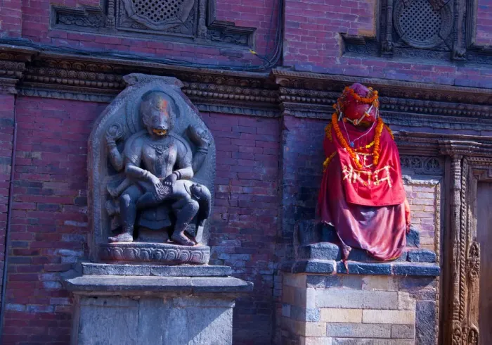Framed Print : statue at Durbar Square, Patan, Kathmandu, Nepal, Asia Framed Print : statue at Durbar Square, Patan, Kathmandu, Nepal, Asia