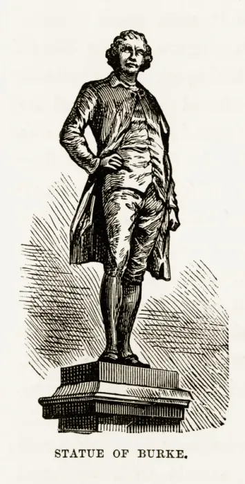 Framed Print : Statue of Edmund Burke, Dublin, Ireland Victorian Engraving, Circa 1840 Framed Print : Statue of Edmund Burke, Dublin, Ireland Victorian Engraving, Circa 1840