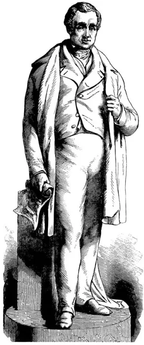 Framed Print : Statue of railway pioneer George Stephenson The Illustrated London News Framed Print : Statue of railway pioneer George Stephenson The Illustrated London News
