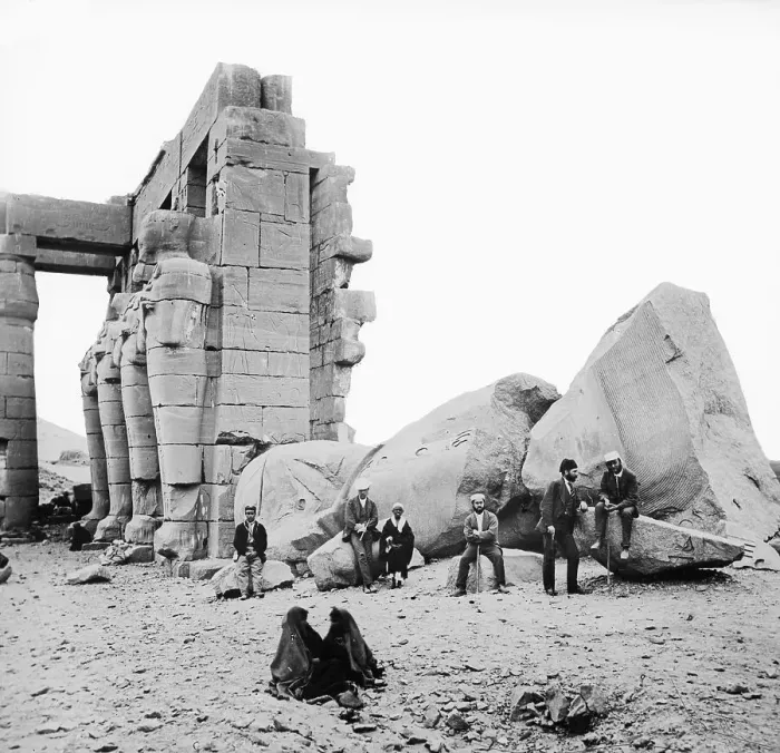 Framed Print : Statue of Rameses II at the Ramesseum