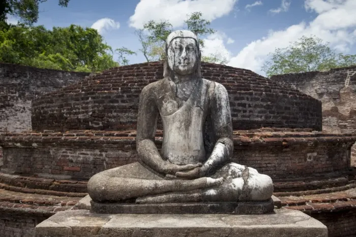 Framed Print : Statue of a sitting Buddha Framed Print : Statue of a sitting Buddha