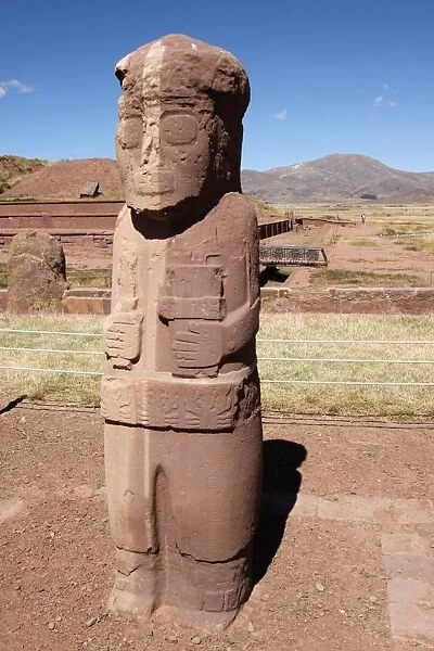 Statue in Tiwanaku