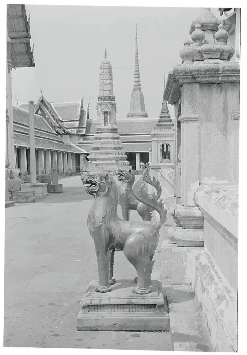 Framed Print : Statues and Bangkok Buildings Framed Print : Statues and Bangkok Buildings