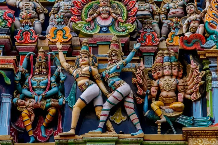 Framed Print : Statues from Madurai Meenakshi Amman Temple