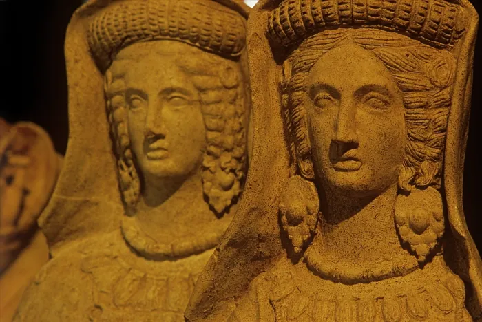 Framed Print : Statues of Maidens, 4th Century b.C Framed Print : Statues of Maidens, 4th Century b.C