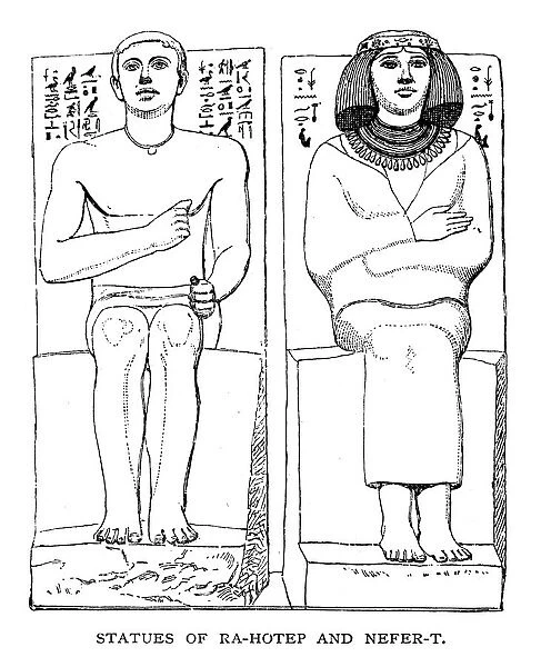 Statues of Rahotep and Nefret