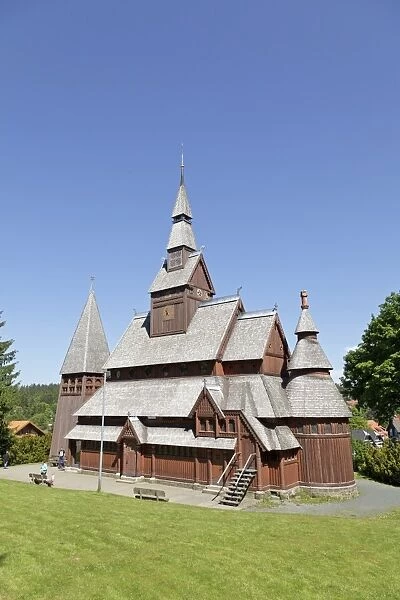 Stave church, Hahnenklee, Harz, Lower Saxony, Germany