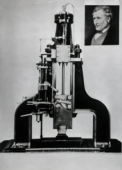 Framed Print : Steam Hammer & Inventor James Nasmyth Framed Print : Steam Hammer & Inventor James Nasmyth