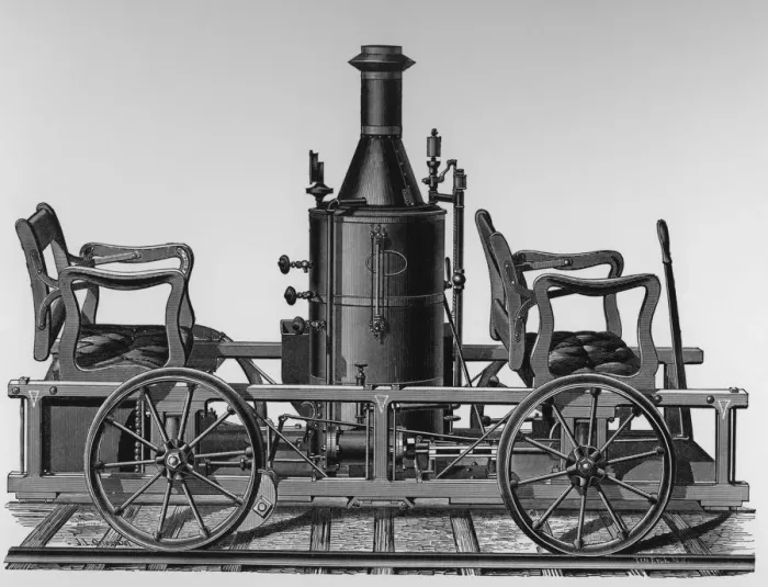 Framed Print : Steam Inpection Car Framed Print : Steam Inpection Car
