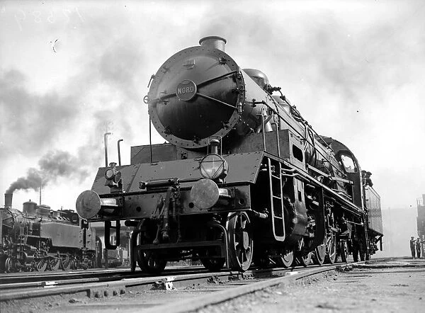 Steam Locomotive at Gare du Nord 1929