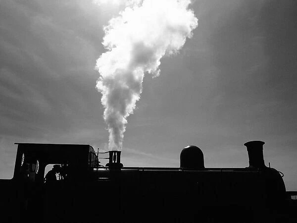 Steam Train Black and White