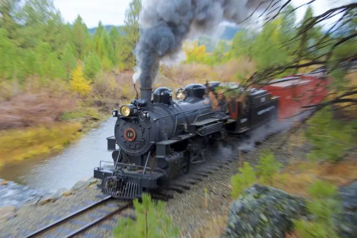 Framed Print : Steam train at Sumpter, Oregon, USA
